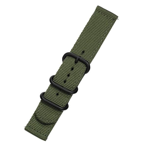 Grote foto drphone swb1 smart watch bandje roestvrij staal gesp nylon 22mm groen kleding dames horloges