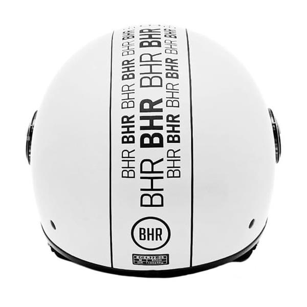 Grote foto bhr 835 vespa helm wit stripe motoren kleding