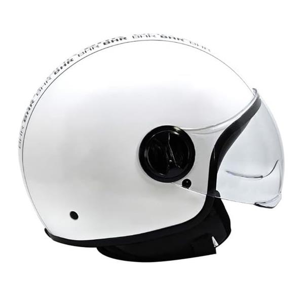 Grote foto bhr 835 vespa helm wit stripe motoren kleding