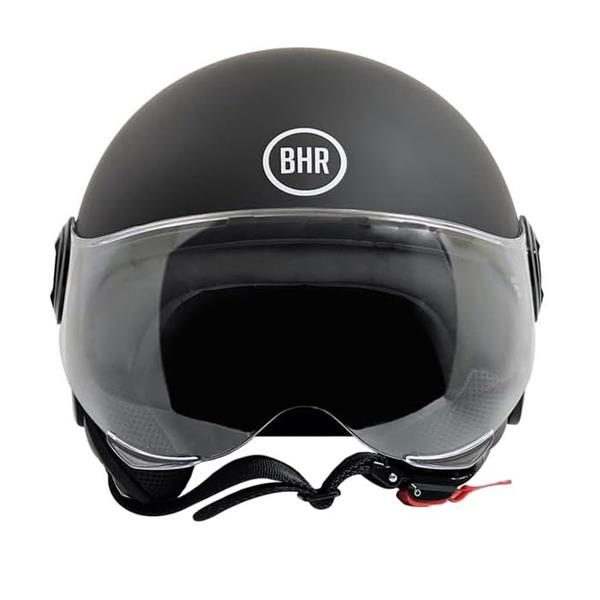 Grote foto bhr 835 vespa helm mat zwart motoren kleding