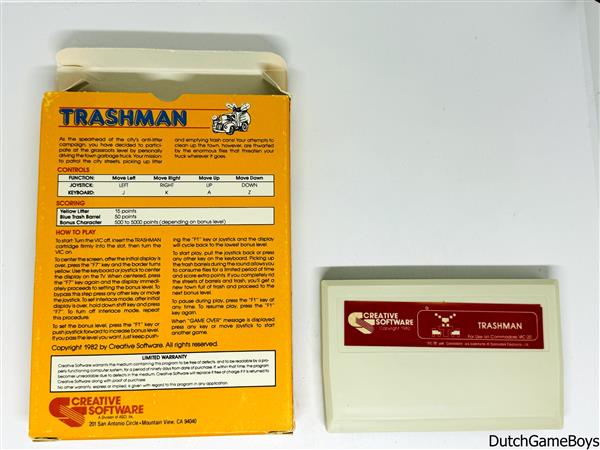 Grote foto commodore vic 20 trashman spelcomputers games overige games