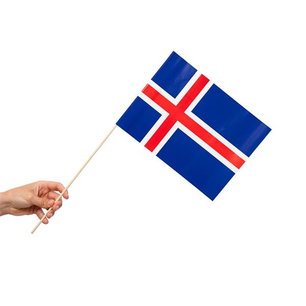 Grote foto ijsland vlag 10st verzamelen overige verzamelingen