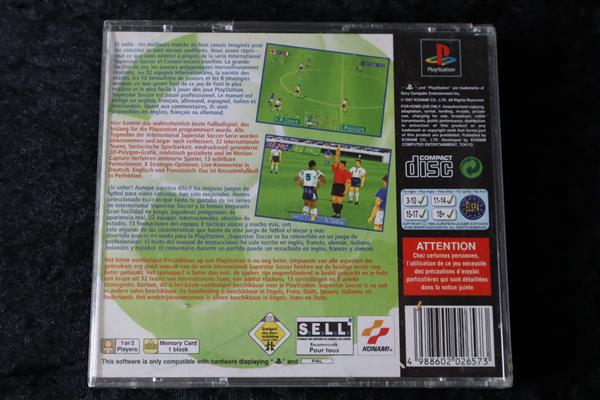 Grote foto international superstar soccer pro ps1 no front cover spelcomputers games overige playstation games