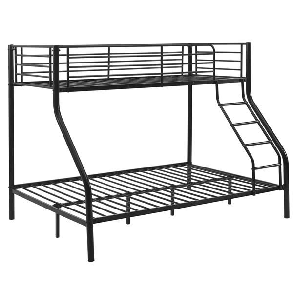 Grote foto metalen stapelbed kinderbed met matrassen 210x147 5x168 zwart huis en inrichting bedden