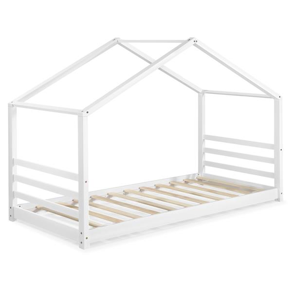 Grote foto kinderbed vardo grenen huisbed met matras 200x90 cm wit huis en inrichting overige