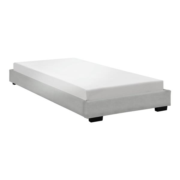 Grote foto modern bedframe kunstleer met matras 90x200 wit huis en inrichting bedden