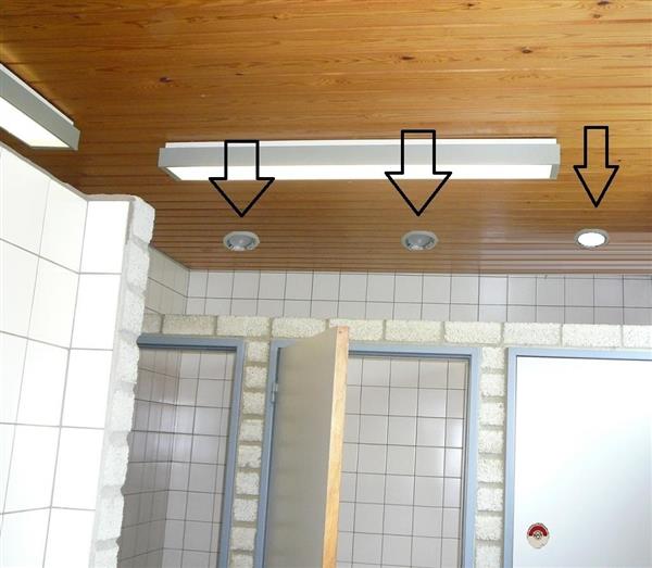 Grote foto led inbouw plafondlamp 10w met ingebouwde bewegingsmelder zakelijke goederen overige zakelijke goederen
