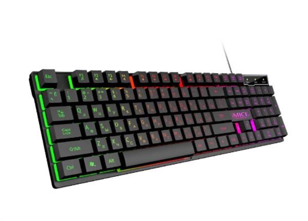 Grote foto elementkey ak60 gaming usb keyboard 104 toetsen multimedia toetsen led membraam klik computers en software overige computers en software