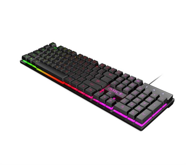 Grote foto elementkey ak60 gaming usb keyboard 104 toetsen multimedia toetsen led membraam klik computers en software overige computers en software