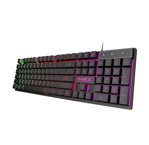 Grote foto elementkey ak60 gaming usb keyboard 104 toetsen multimedia toetsen led membraam klik computers en software overige computers en software