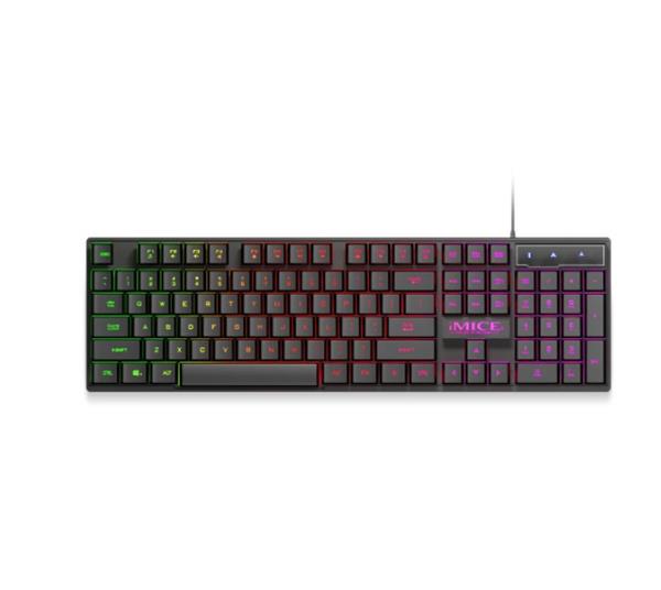 Grote foto elementkey ak60 gaming usb keyboard 104 toetsen multimedia toetsen led membraam klik computers en software overige computers en software