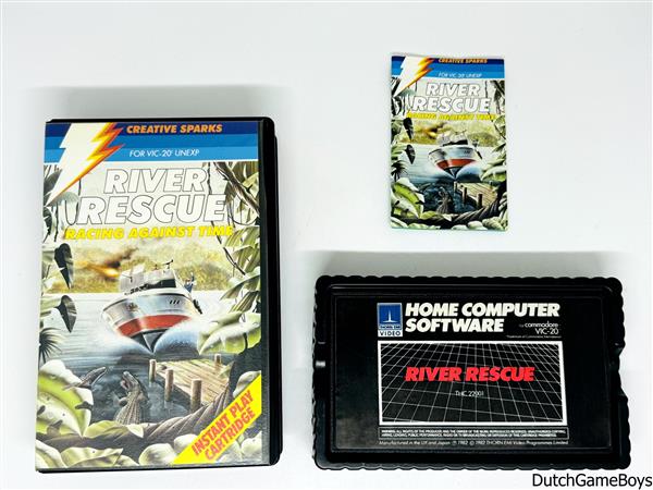 Grote foto commodore vic 20 river rescue racing against time spelcomputers games overige games