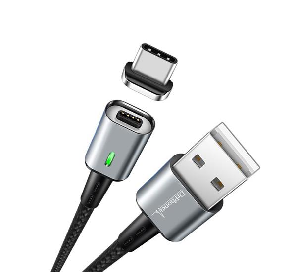 Grote foto drphone icon 2 meter magnetische type c kabel usb c oplaadkabel datakabel 3.0a support snella telecommunicatie opladers en autoladers