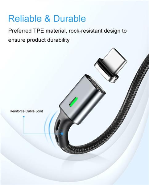 Grote foto drphone icon 2 meter magnetische type c kabel usb c oplaadkabel datakabel 3.0a support snella telecommunicatie opladers en autoladers