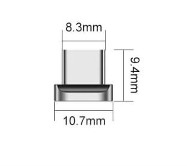 Grote foto drphone icon magnetisch bitje plug usb c losse magnetische koppelstuk geschikt voor type c a telecommunicatie opladers en autoladers