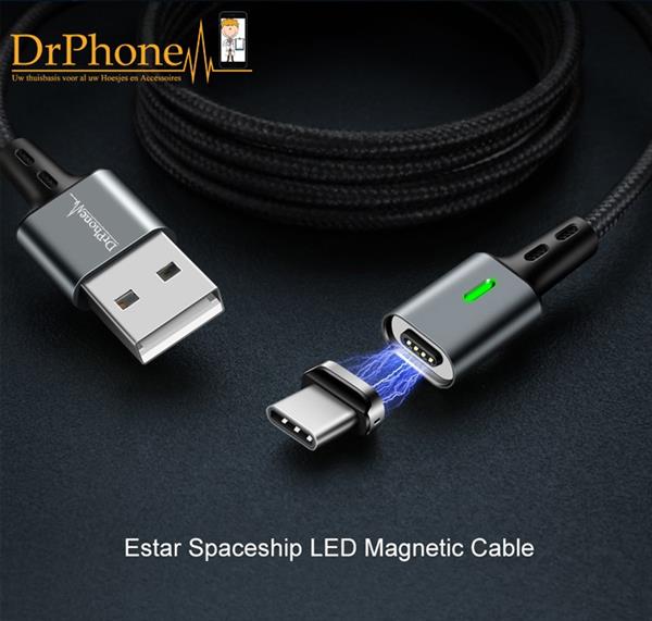 Grote foto 2x drphone icon usb c oplaadkabel magneet snellader qualcomm 3.0 datakabel type c onderste telecommunicatie opladers en autoladers