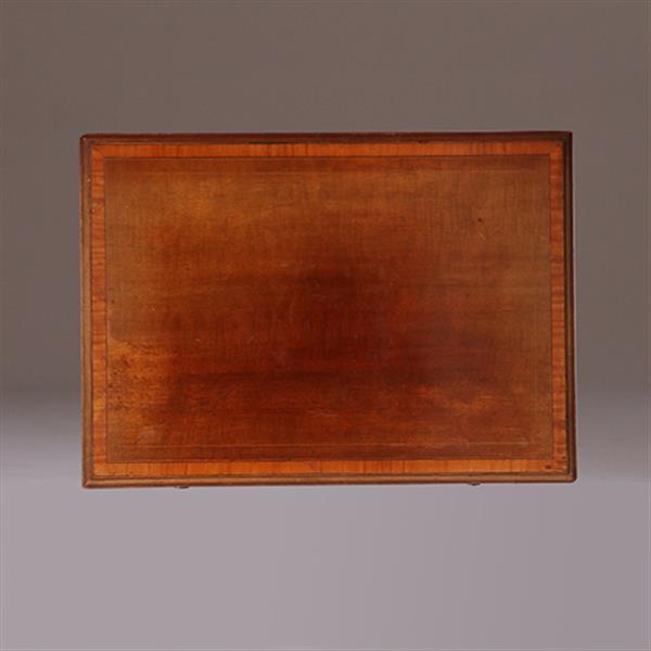 Grote foto wandtafel of hele kleine schrijftafel ca 1890 in noten mahonie en satijn met lade no.922820 antiek en kunst stoelen en banken
