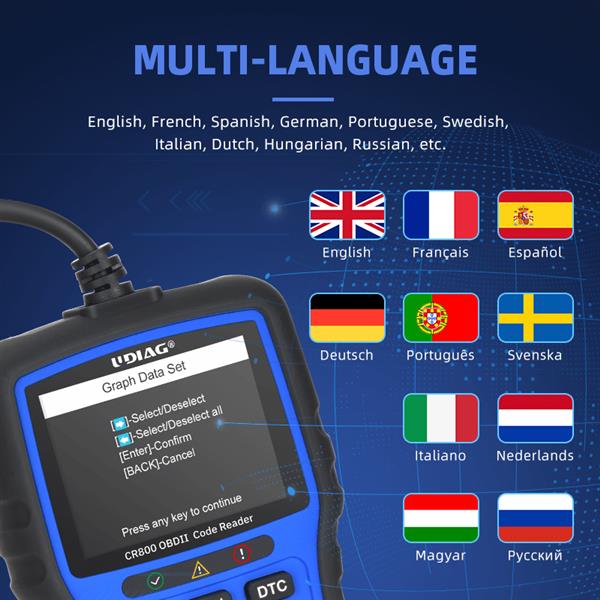 Grote foto udiag cr800 obd2 auto onderdelen auto gereedschap