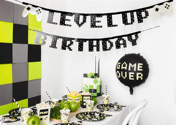 Grote foto gaming party banner level up birthday 2 5m verzamelen overige verzamelingen