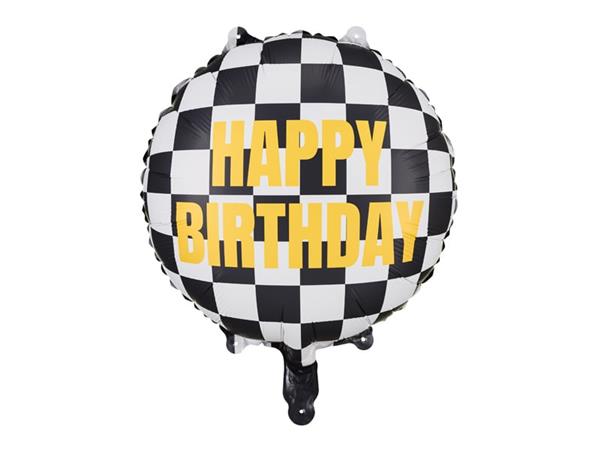 Grote foto happy birthday helium ballon race vlag leeg 35cm verzamelen overige verzamelingen