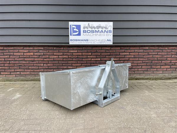 Grote foto transportbak nieuw gegalvaniseerd 100 120 cm voor minitractor agrarisch tractoren