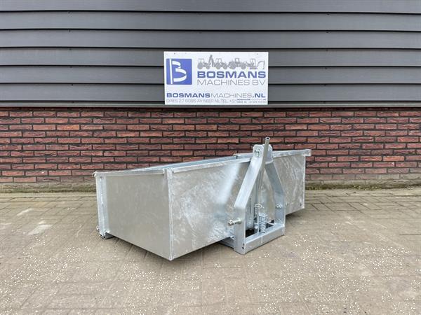 Grote foto transportbak grondbak nieuw gegalvaniseerd 100 120 cm voor minitractor agrarisch tractoren