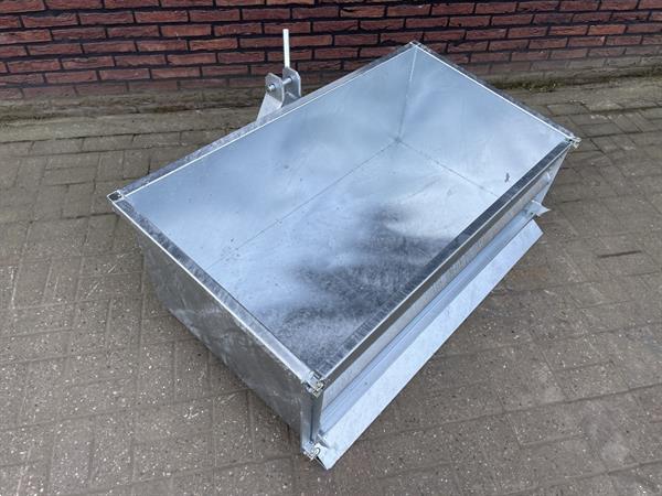 Grote foto transportbak grondbak nieuw gegalvaniseerd 100 120 cm voor minitractor agrarisch tractoren