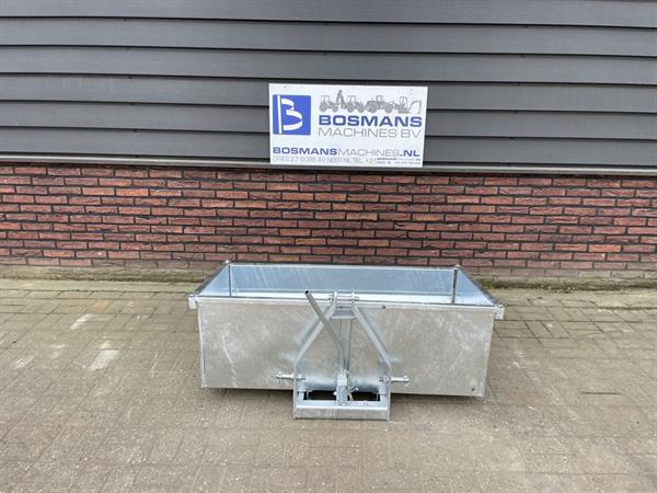 Grote foto transportbak grondbak nieuw gegalvaniseerd 100 120 cm voor minitractor agrarisch tractoren