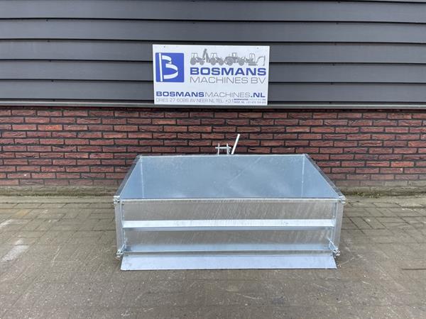 Grote foto transportbak grondbak nieuw gegalvaniseerd 100 120 cm voor minitractor agrarisch tractoren