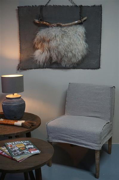 Grote foto aura peeperkorn eetkamerstoel lalinde linnen huis en inrichting woningdecoratie