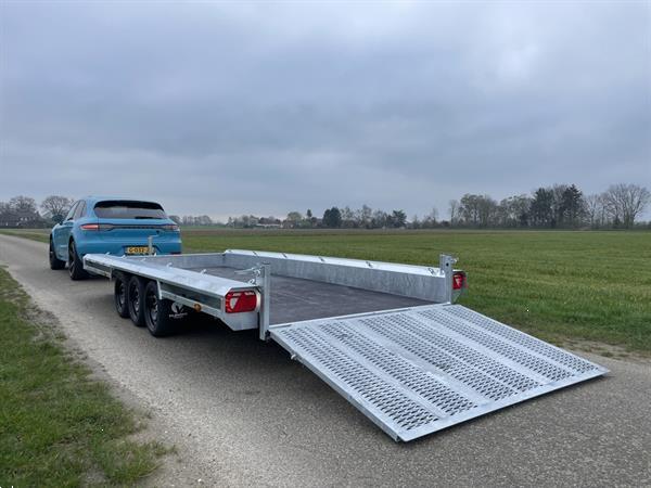 Grote foto vlemmix machinetransporter 480 x 180 3 asser nieuw agrarisch aanhangwagens