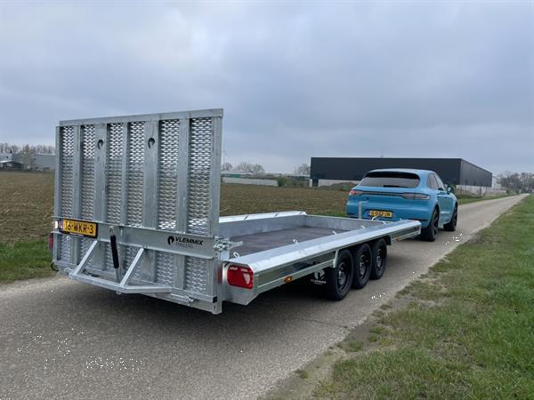 Grote foto vlemmix machinetransporter 480 x 180 3 asser nieuw agrarisch aanhangwagens