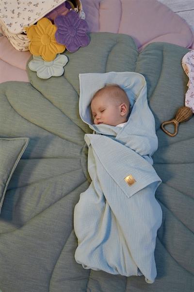 Grote foto linen bloom mat sage dark green dark green kinderen en baby complete kinderkamers