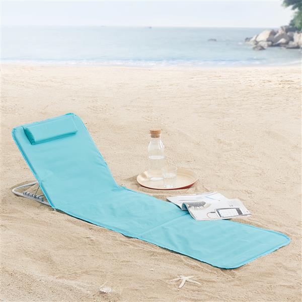 Grote foto en.casa strandmat cellorigo met rugleuning set van 2 turquoise caravans en kamperen caravan accessoires