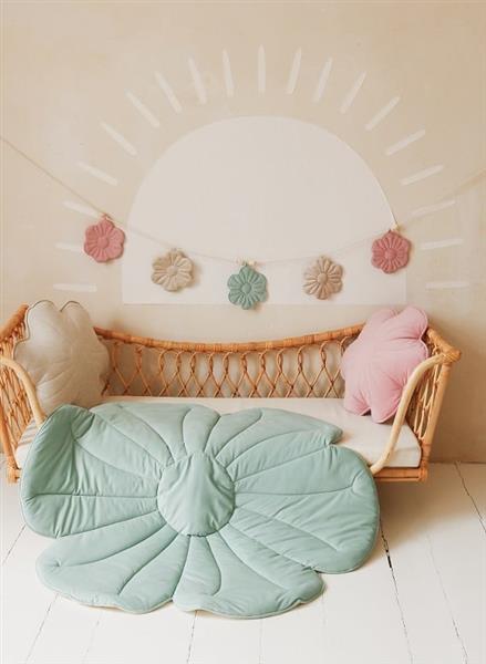 Grote foto velvet bloom mat fresh mint fresh mint kinderen en baby complete kinderkamers