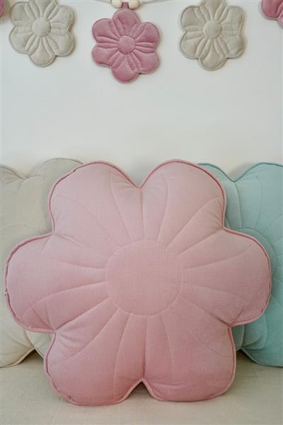 Grote foto velvet bloom cushion pink elderberry pink elderberry kinderen en baby complete kinderkamers