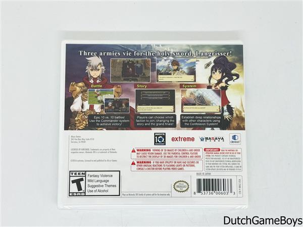 Grote foto nintendo 3ds langrisser re incarnation tensei usa new sealed spelcomputers games overige games