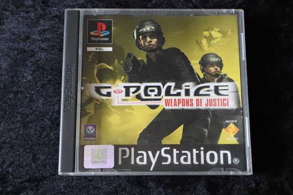 Grote foto g police weapons of justice playstation 1 ps1 no manual spelcomputers games overige playstation games