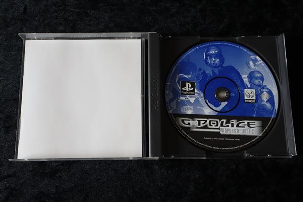 Grote foto g police weapons of justice playstation 1 ps1 no manual spelcomputers games overige playstation games
