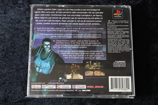 Grote foto syphon filter 3 playstation 1 ps1 no front cover spelcomputers games overige playstation games