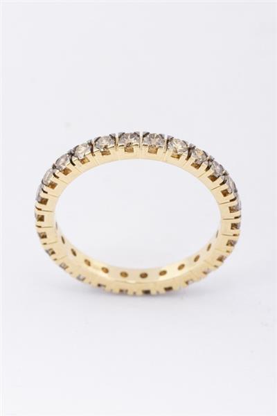 Grote foto gouden alliance ring met briljanten kleding dames sieraden