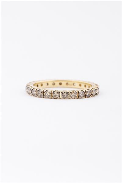 Grote foto gouden alliance ring met briljanten kleding dames sieraden