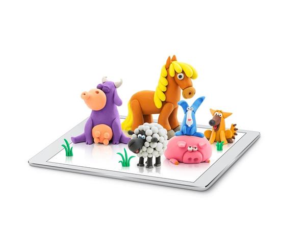 Grote foto heyclay animals cow doggie sheep cow doggie scheep kinderen en baby overige