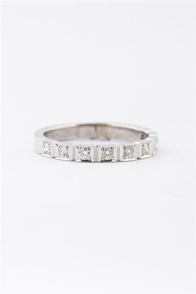 Grote foto wit gouden half alliance ring met briljanten sieraden tassen en uiterlijk ringen voor haar