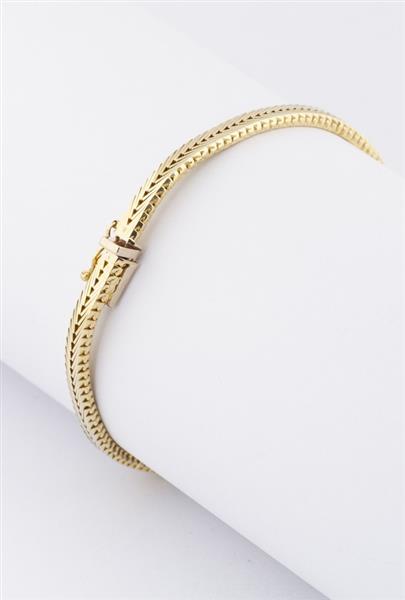Grote foto gouden armband met briljanten kleding dames sieraden