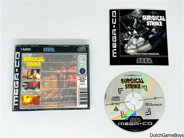 Grote foto sega mega cd surgial strike spelcomputers games overige merken