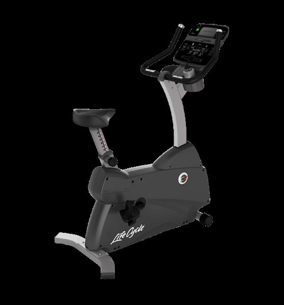 Grote foto life fitness c3 lifecycle upright bike with track connect sport en fitness fitness