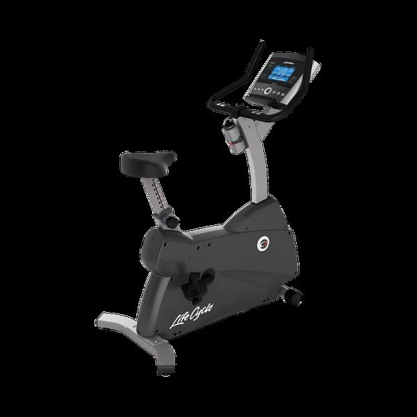 Grote foto life fitness c1 lifecycle upright bike with go console sport en fitness fitness