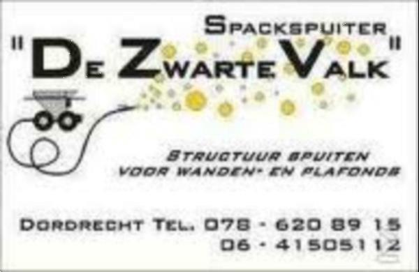 Grote foto spackspuiter de zwarte valk diensten en vakmensen stucadoors