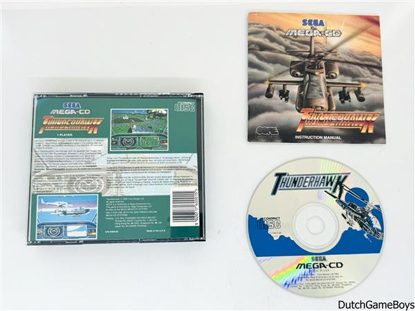 Grote foto sega mega cd thunderhawk spelcomputers games overige merken
